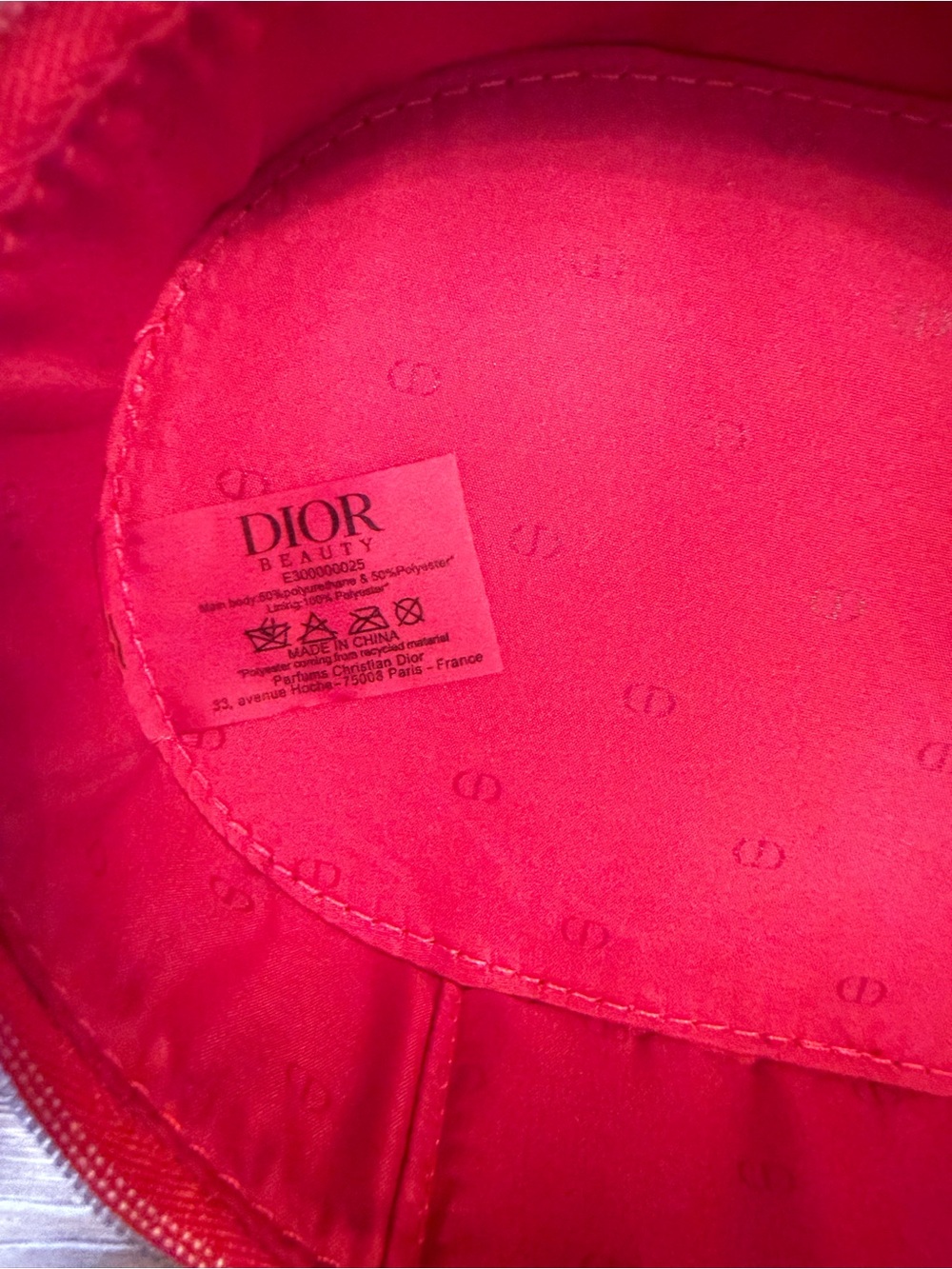 Dior Red Patent Logo Top-Handle Makeup Bag - Picture 5 of 13